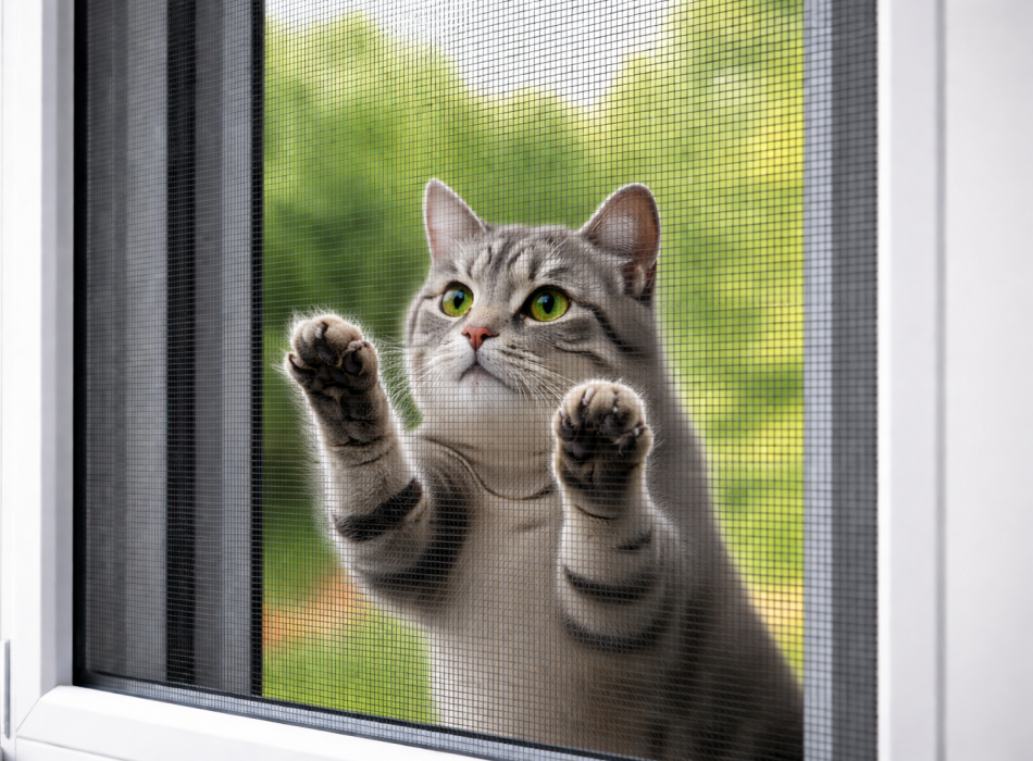 Описание Москитные сетки - антикошка